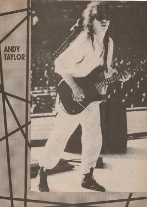 Andy Taylor Duran Duran Power Station teen magazine pinup clipping Teen Beat