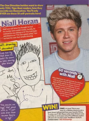 Louis Tomlinson Niall Horan teen magazine pinup clipping Bop One Direction