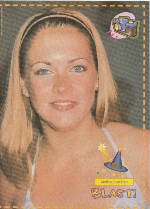 Melissa Joan Hart teen magazine pinup clipping close up Sabrina Blast blue eyes