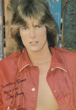 Gregory Benson Shawn Stevens teen magazine pinup clipping open shirt bare chest