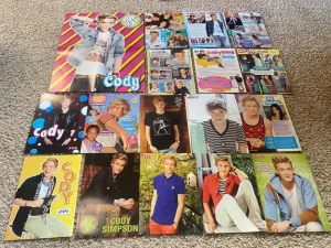 Cody Simpson teen magazine pinup clippings lot pix Bop Shirtless pool Pop Star