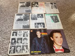 Wil Wheaton teen magazine pinup clippings lot pix Bop Teen Beat Tiger Beat