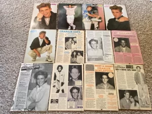 Charlie Schlatter magazine pinup clippings lot pix Bop Teen Beat Wow Young