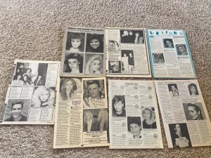 Christina Applegate teen magazine pinup clippings lot pix Bop Teen Beat Young