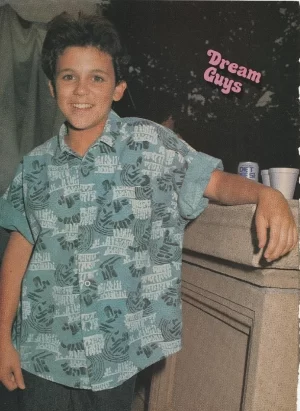 Fred Savage Richard Grieco teen magazine pinup clipping 90s child star actor