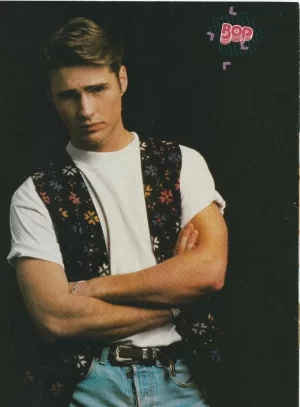 Jason Priestley Keanu Reeves teen magazine pinup clipping 90s BH 90210 Bop pix