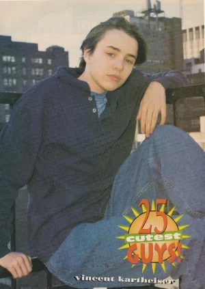 Vincent Kartheiser teen magazine pinup clipping 90s child star blue shirt 16 mag