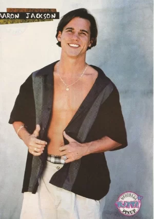 Aaron Jackson Devon Sawa teen magazine pinup clipping 90s child star shirtless