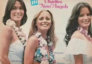 Kate Jackson Jaclyn Smith Cheryl Ladd teen pinup clipping Charlies Angels PIX