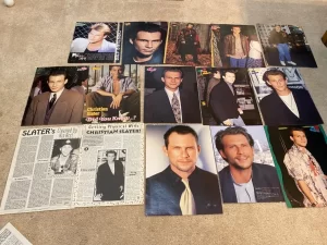 Christian Slater teen magazine pinups clippings lot Superteen Teen Beat pIx