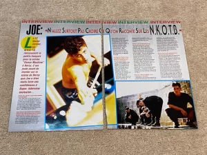 Jordan Knight teen magazine pinup clippings lot shirtless pool NKOTB Teen Beat