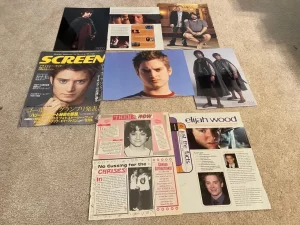 Elijah Wood teen magazine pinup clippings Teen Beat Tiger Beat barefoot Pix