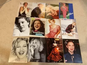 Drew Barrymore teen magazine pinup clippings young ET child star sexy posese pix