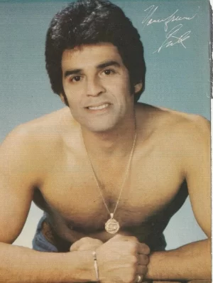 Erik Estrada teen magazine pinup clipping shirtless muscles buff gold necklace