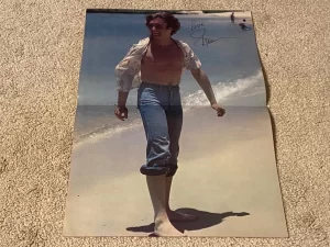 Shaun Cassidy teen magazine poster clipping barefoot shirtless beach pix sexy