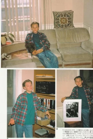 Leonardo Dicaprio teen magazine pinup clipping young home pics 90s Japan pix