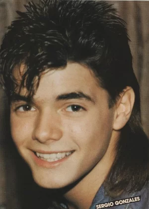 Sergio Gonzales Menudo teen magazine pinup clipping headshot pix lips hot pix