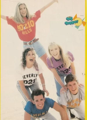Tori Spelling Luke Perry Jennie Garth Paula Abdul Green teen pinup clipping PIX
