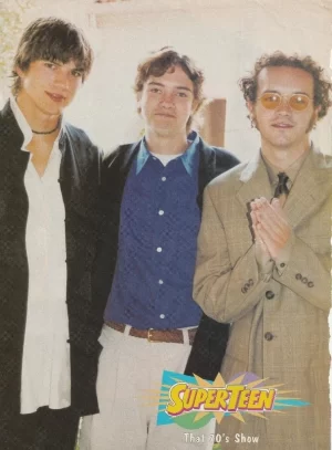 Ashton Kutcher 70's Show Hanson teen magazine pinup clipping Superteen pix