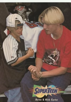 Aaron Carter Nick Carter Spice Girls teen magazine pinup clipping brothers pix