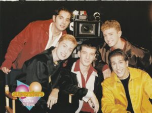 Lance Bass Justin Timberlake Nsync teen magazine pinup Superstars chair rare