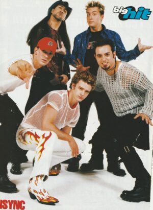 Share Lance Bass Justin Timberlake Nsync teen magazine pinup Big Hit Young Rare Pix