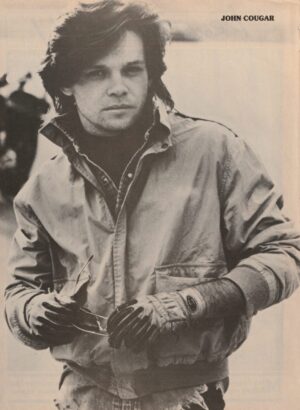 John Cougar teen magazine pinup black and white Teen Set jacket rare pix