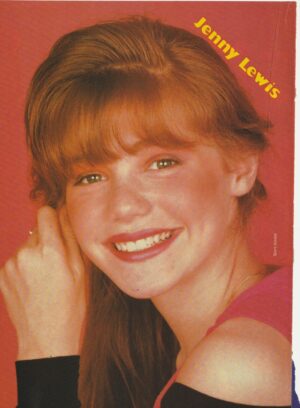 Jenny Lewis teen magazine pinup clipping headshot Teen Set young star pix RARE