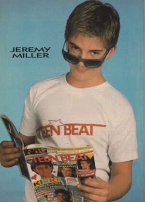Jeremy Miller teen magazine pinup Star Young RARE PIX Sun glasses 90's reading