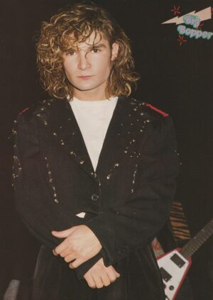 Corey Feldman Janet Jackson teen magazine pinup clipping Big Bopper black jacket 80's