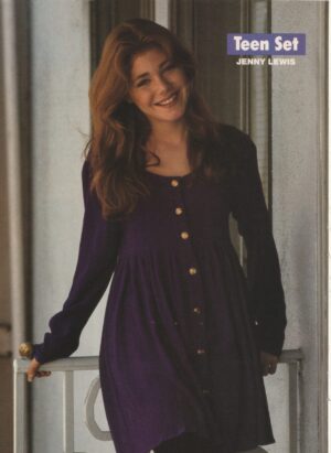 Jenny Lewis The party Damon Pampolina teen magazine pinup clipping Teen Set purple dress young