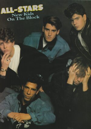 New Kids on the block teen magazine pinup clipping 90's pix jean jackets NKOTB