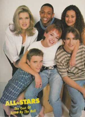 Saved by the Bell New Class teen magazine pinup clipping jeans barefoot All-Star