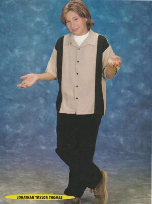 Jonathan Taylor Thomas Jeremy Jackson teen magazine pinup clipping JTT Teen Machine black jeans teen idols pix