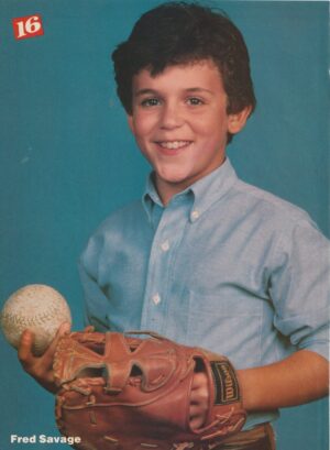 Wil Wheaton Fred Savage teen magazine pinup clipping baseball 16 mag pix young boy