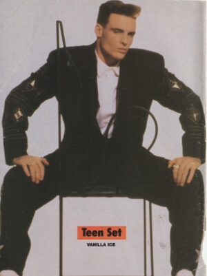 Vanilla Ice Jay Ferguson Wil Wheaton Sean Astin teen magazine pinup suit legs open Teen Set