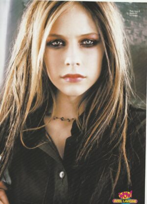 Avril Lavigne Ashton Kutcher 70's Show Kunis Seth Green teen magazine pinup clipping headshot looks sad Wow