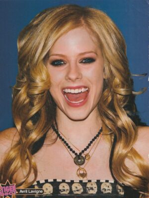 Avril Lavigne Ashton Kutcher teen magazine pinup clippinglaughing Tiger Beat pix