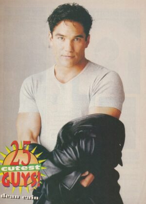 Dean Cain teen magazine pinup clipping 90's modeling leather jacket modeling Pix