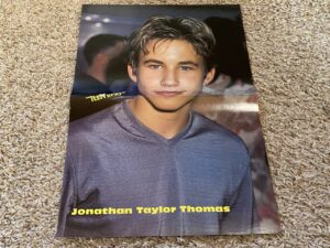 Jonathan Taylor Thomas Hanson teen magazine poster clipping grey shirt Teen Beat
