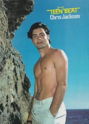 Cynthia Daniel Brittany Daniel Chris Jackson teen magazine pinup shirtless beach