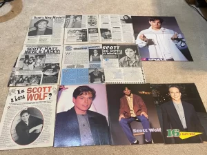 Scott Wolf teen magazine pinups clippings lot Party of Five actor 90's Teen Beat
