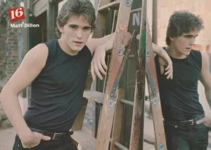 Share Matt Dillon Duran Duran teen magazine pinup clipping muscles ladder actor pix