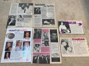 Mariah Carey teen magazine pinup poster clipping Bop singer Pop Star Teen Beat