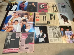 New Kids on the block teen magazine pinup poster clippings Donne Wahlberg pix