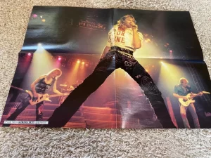Bret Michaels Poison Joe Elliott Def Leppard teen magazine poster clipping RARE