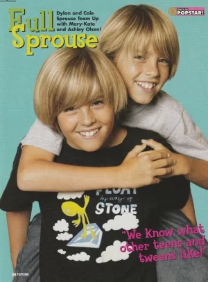 Cole Sprouse Dylan Sprouse teen magazine pinup preteen Full Sprouse Pop Stat Pix