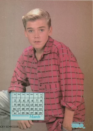 Ricky Schroder teen magazine pinup clipping pink shirt Star young teen idols