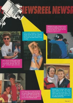 Tommy Puett Jodie Sweetin teen magazine pinup clipping Teen Beat pix Teen Set