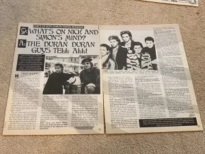 Duran Duran teen magazine pinup clipping Tell All Teen Beat Tiger Beat Dream Guy